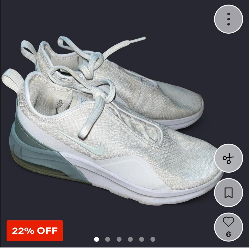 Nike Women's Gray and White Sneakers